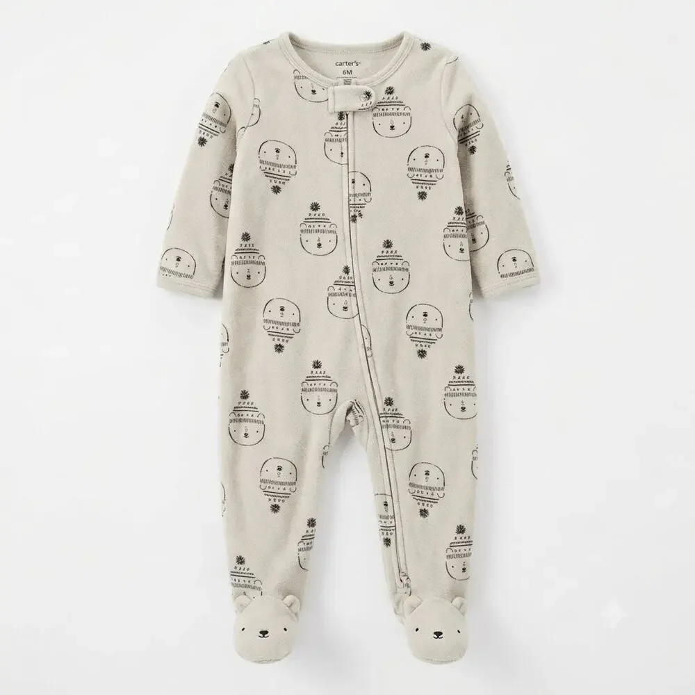 Carter's Winter Bear Fleece Footed Pajamas 🐻